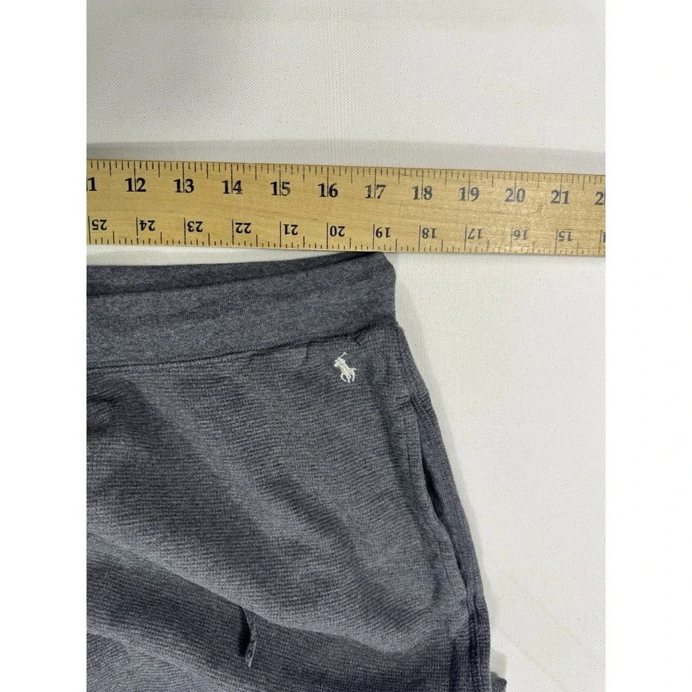 Polo Ralph Lauren Lounge Pants Men XL Gray Waffle Thermal Sleep Pajama Bottoms